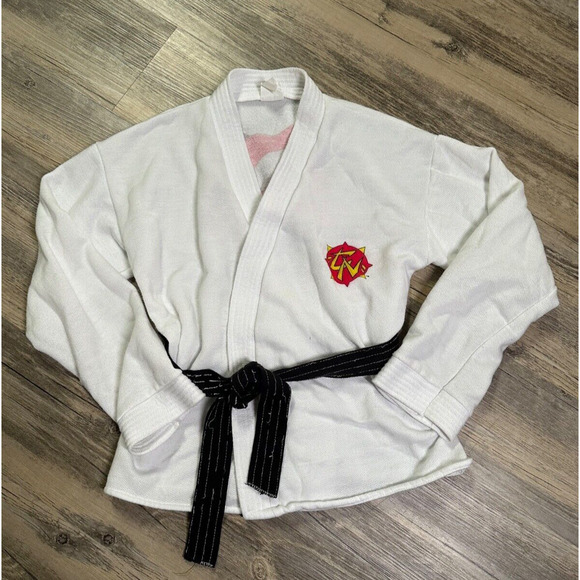 Vtg Karate Kommandos 1980s Chuck Norris Kids Pajama Medium 12-14 Karate Gi RARE - Picture 4 of 12